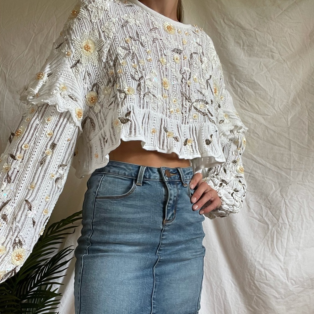 ZARA flower top